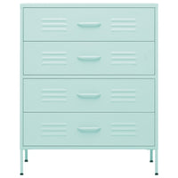 Cassettiera Menta 80x35x101,5 cm in Acciaio 336203