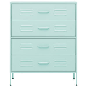 Cassettiera Menta 80x35x101,5 cm in Acciaio 336203