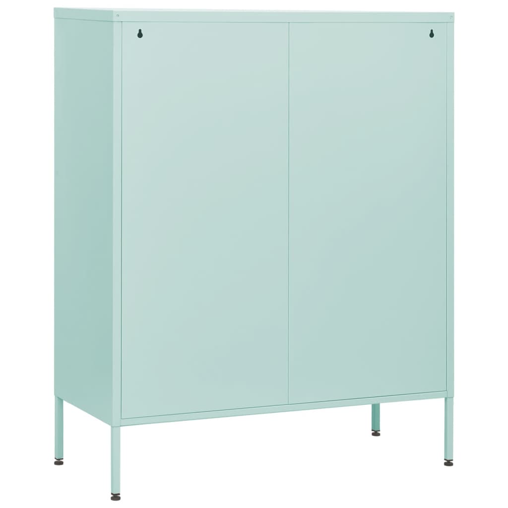 Cassettiera Menta 80x35x101,5 cm in Acciaio 336203
