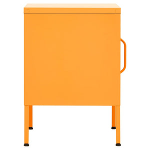 Comodino Giallo Senape 35x35x51 cm in Acciaio cod mxl 57325