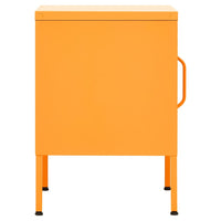 Comodino Giallo Senape 35x35x51 cm in Acciaio 336209