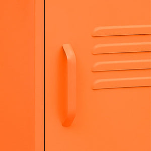 Comodino Arancione 35x35x51 cm in Acciaio 336210