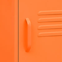 Comodino-Tavolino da notte Arancione 35x35x51 cm in Acciaio 258284