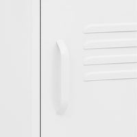 Comodino-Tavolino da notte Bianco 35x35x51 cm in Acciaio 505320