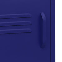 Comodino Blu Marino 35x35x51 cm in Acciaio 336217