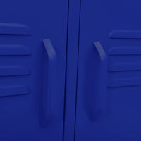 Mobile TV-Credenza TV-Console TV Blu Marino 105x35x50 cm in Acciaio