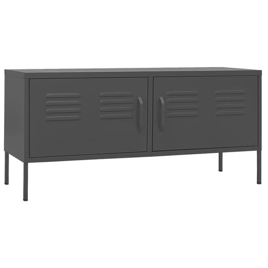 Mobile TV-Credenza TV-Console TV Antracite 105x35x50 cm in Acciaio 293266
