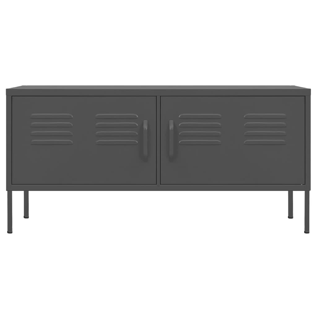 Mobile TV-Credenza TV-Console TV Antracite 105x35x50 cm in Acciaio 293266