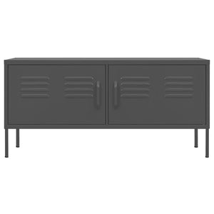Mobile TV-Credenza TV-Console TV Antracite 105x35x50 cm in Acciaio 293266