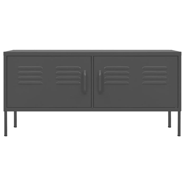 Mobile TV-Credenza TV-Console TV Antracite 105x35x50 cm in Acciaio 293266