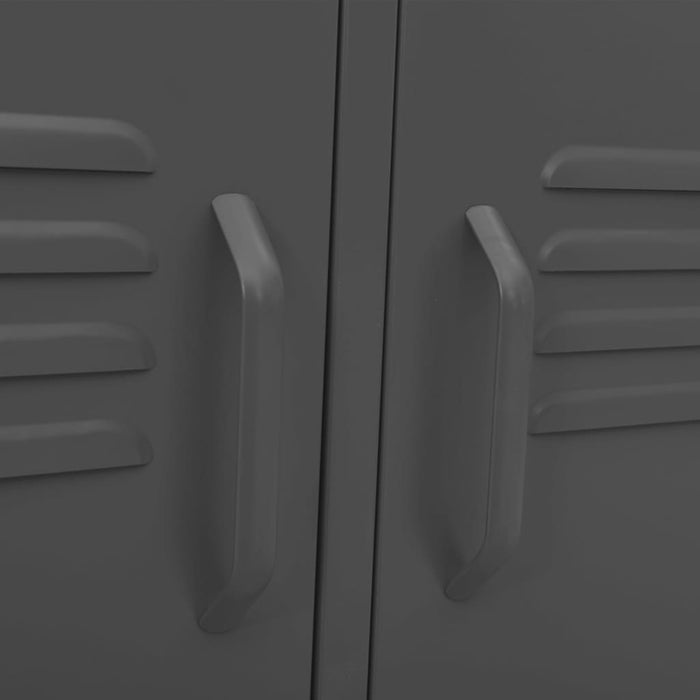 Mobile TV-Credenza TV-Console TV Antracite 105x35x50 cm in Acciaio 293266