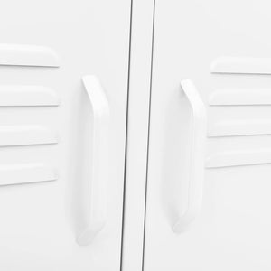 Mobile TV-Credenza TV-Console TV Bianco 105x35x50 cm in Acciaio