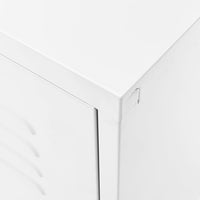 Mobile TV-Credenza TV-Console TV Bianco 105x35x50 cm in Acciaio