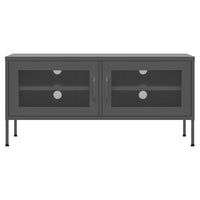 Mobile TV-Credenza TV-Console TV Antracite 105x35x50 cm in Acciaio 860715