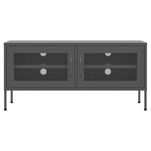 Mobile TV-Credenza TV-Console TV Antracite 105x35x50 cm in Acciaio 860715
