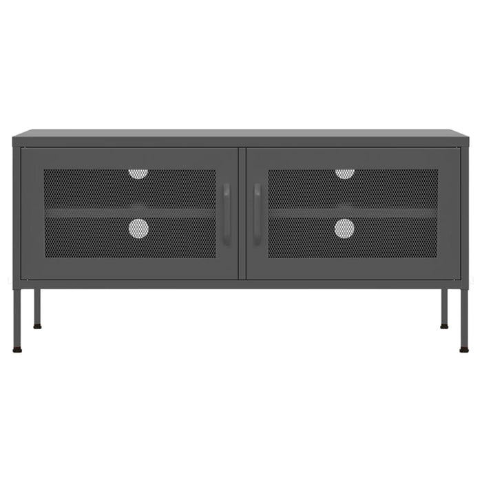 Mobile TV-Credenza TV-Console TV Antracite 105x35x50 cm in Acciaio 860715