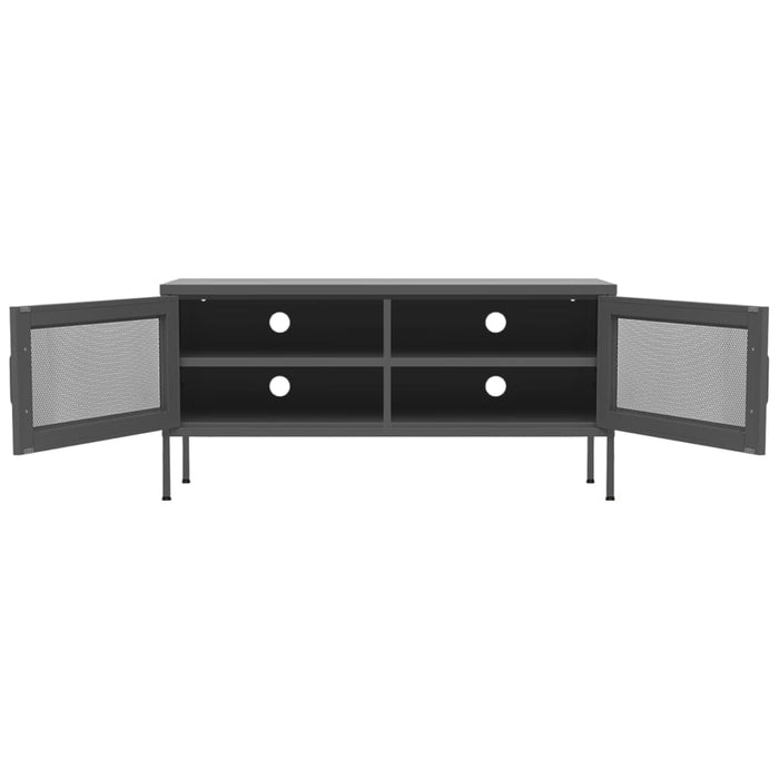 Mobile TV-Credenza TV-Console TV Antracite 105x35x50 cm in Acciaio 860715