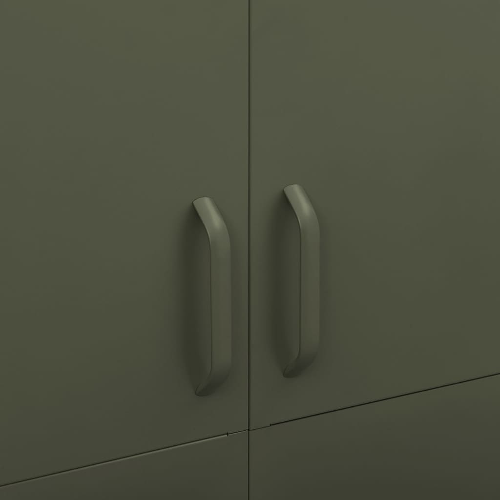 Armadio Verde Oliva 90x50x180 cm in Acciaio cod mxl 69809