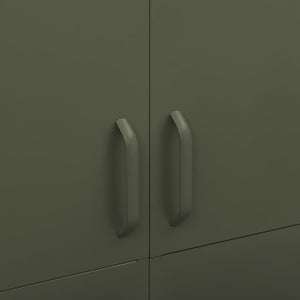 Armadio Verde Oliva 90x50x180 cm in Acciaio 336243