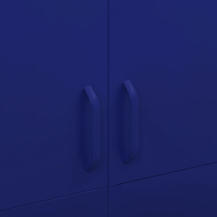 Armadio Blu Marino 90x50x180 cm in Acciaio 336244
