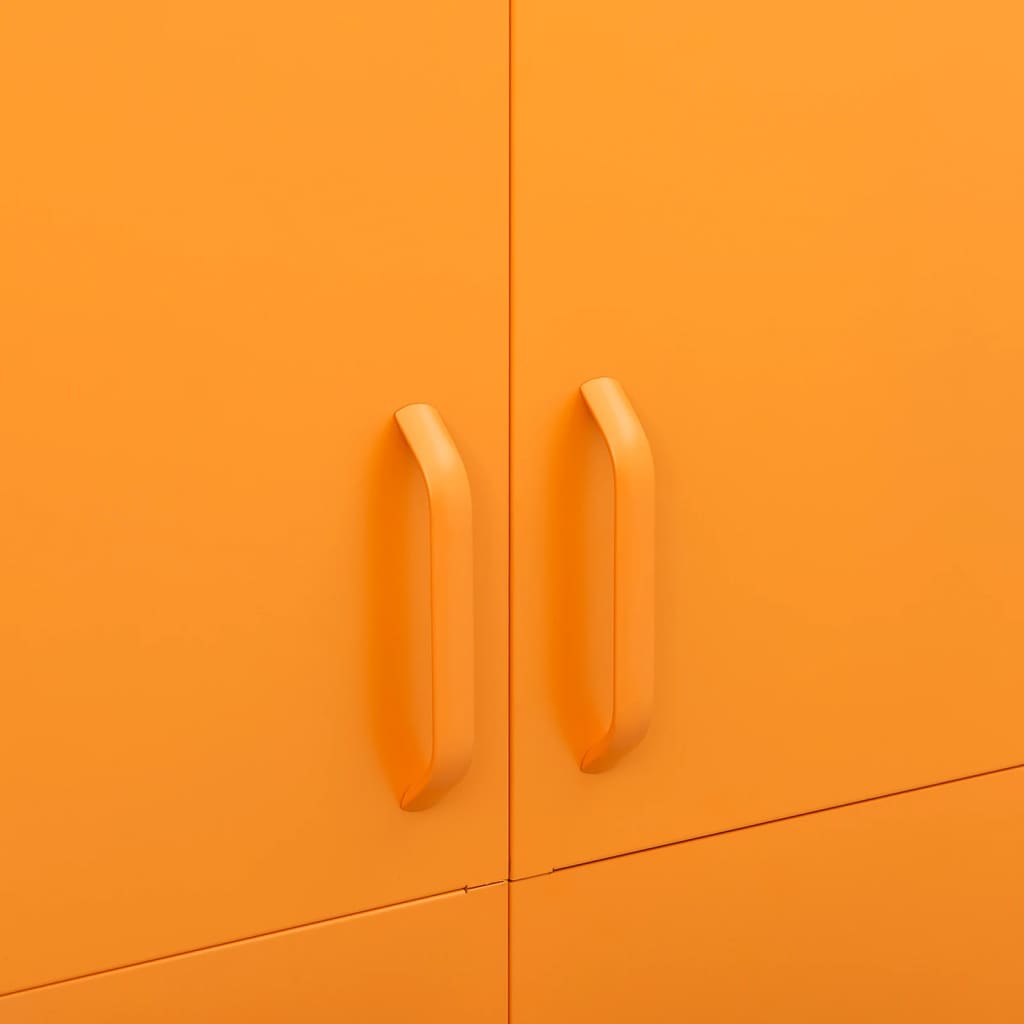 Armadio Giallo Senape 90x50x180 cm in Acciaio cod mxl 76952