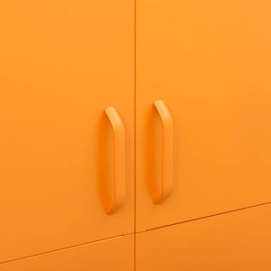 Armadio Giallo Senape 90x50x180 cm in Acciaio cod mxl 76952