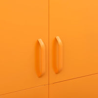 Armadio Giallo Senape 90x50x180 cm in Acciaio 336245