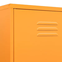 Armadio Giallo Senape 90x50x180 cm in Acciaio cod mxl 76952