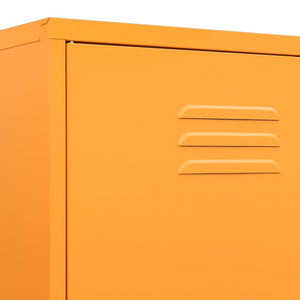 Armadio Giallo Senape 90x50x180 cm in Acciaio cod mxl 76952