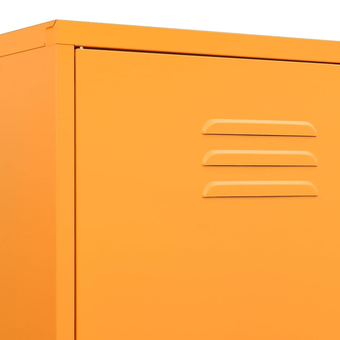 Armadio Giallo Senape 90x50x180 cm in Acciaio 336245