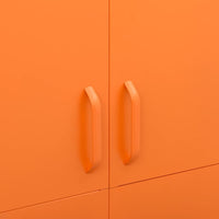 Armadio Arancione 90x50x180 cm in Acciaio cod mxl 67709