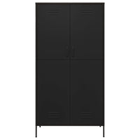 Armadio Nero 90x50x180 cm in Acciaio