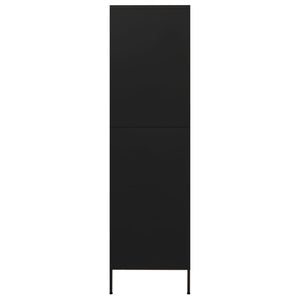 Armadio Nero 90x50x180 cm in Acciaio