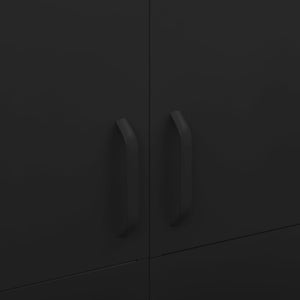 Armadio Nero 90x50x180 cm in Acciaio