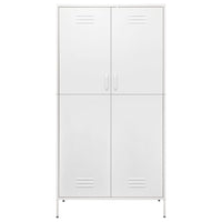 Armadio Bianco 90x50x180 cm in Acciaio 336251