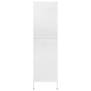 Armadio Bianco 90x50x180 cm in Acciaio 336251