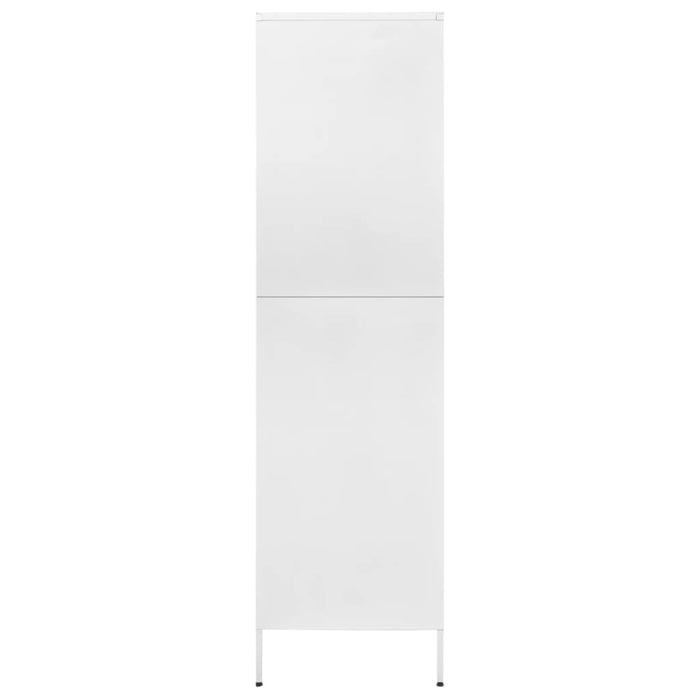 Armadio Bianco 90x50x180 cm in Acciaio 336251
