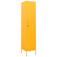Armadio Giallo Senape 35x46x180 cm in Acciaio 336254
