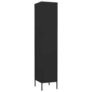 Armadio Nero 35x46x180 cm in Acciaio 336259