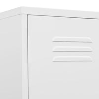 Armadio Bianco 35x46x180 cm in Acciaio cod mxl 43979