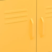 Armadietto Giallo Senape 60x35x56 cm in Acciaio 336263