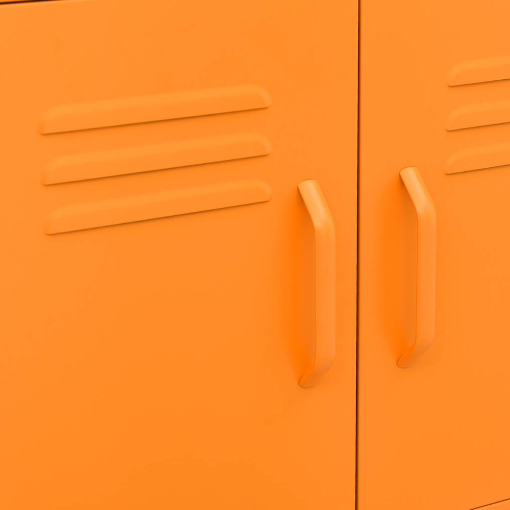 Armadietto Arancione 60x35x56 cm in Acciaio 336264
