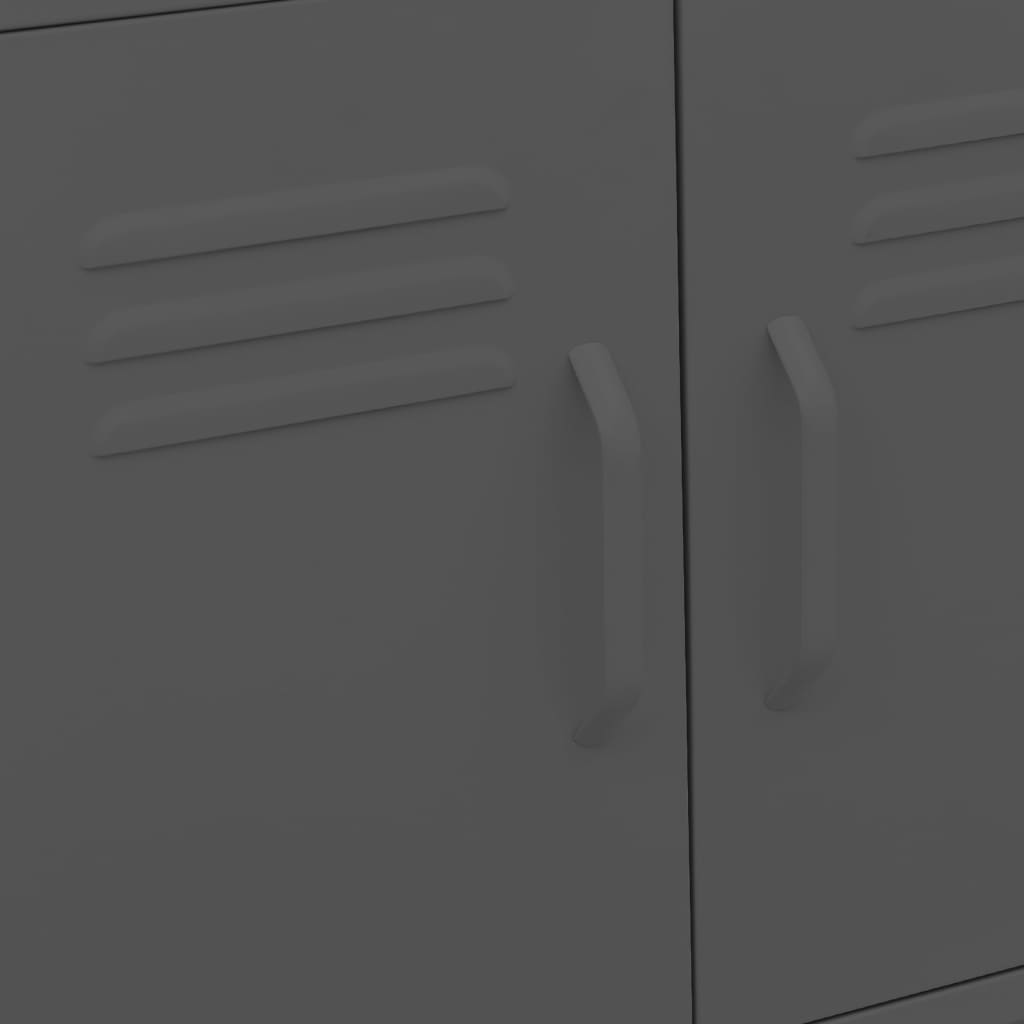 Armadietto Antracite 60x35x56 cm in Acciaio cod mxl 47047