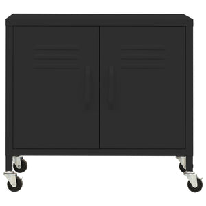 Armadietto Nero 60x35x56 cm in Acciaio 336268