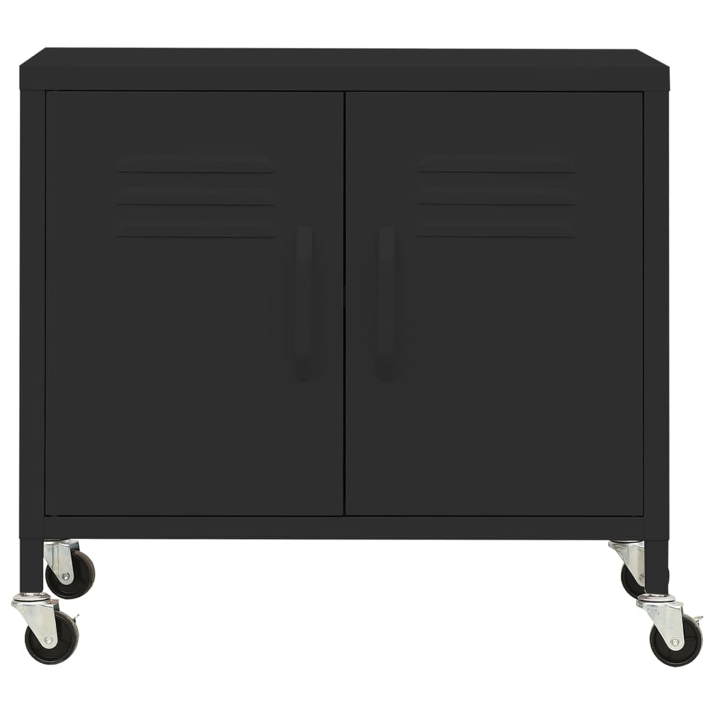 Armadietto Nero 60x35x56 cm in Acciaio 336268