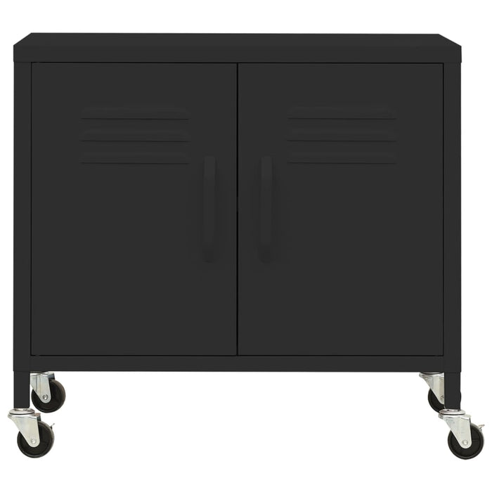 Armadietto Nero 60x35x56 cm in Acciaio 336268