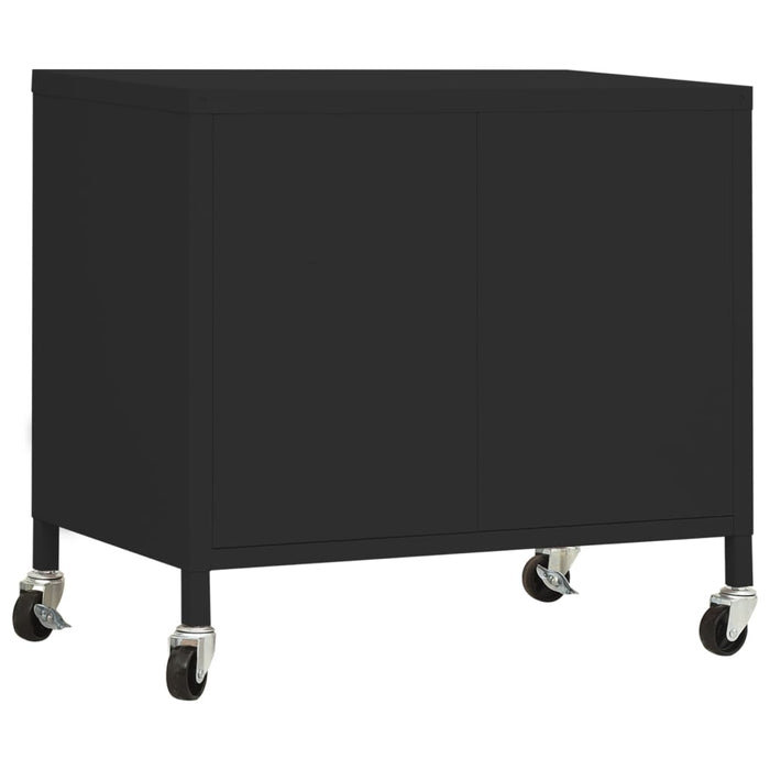 Armadietto Nero 60x35x56 cm in Acciaio 336268