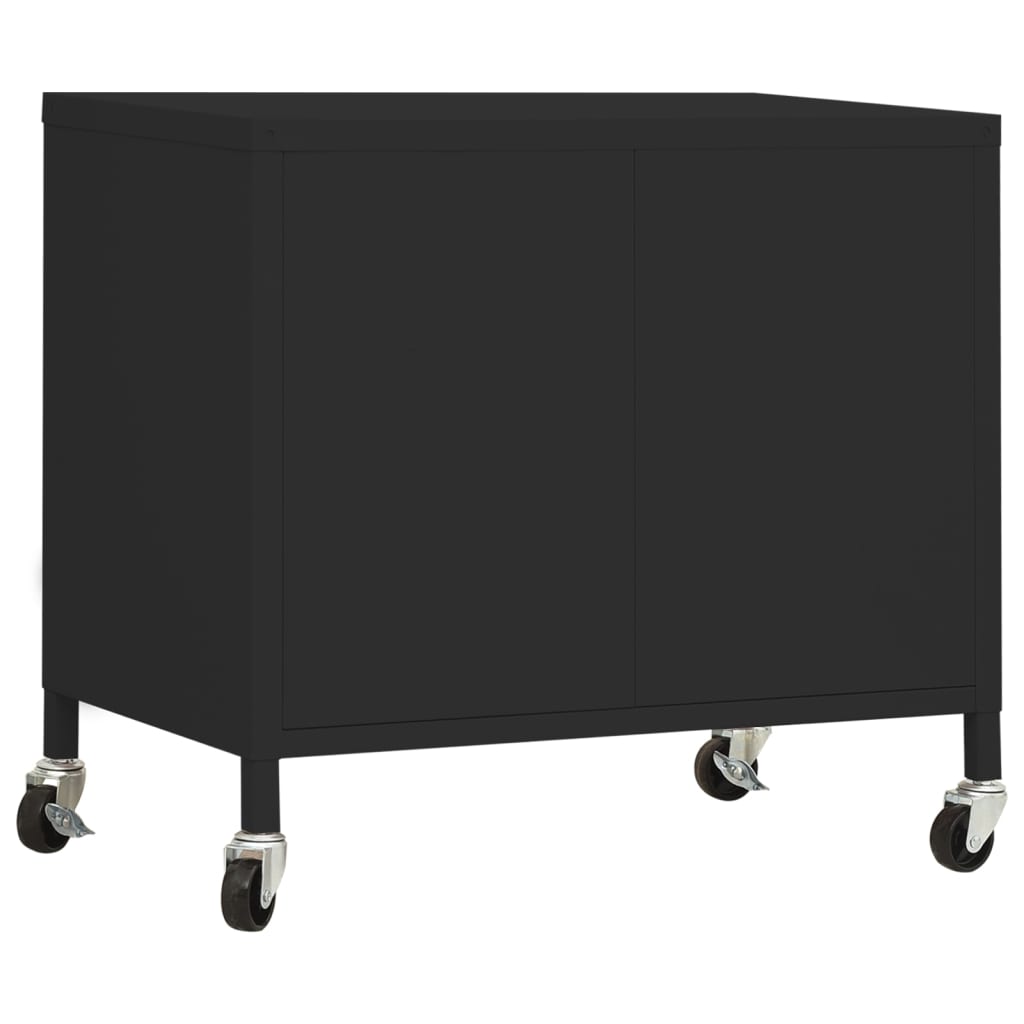 Armadietto Nero 60x35x56 cm in Acciaio 336268