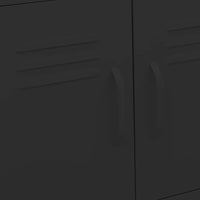 Armadietto Nero 60x35x56 cm in Acciaio