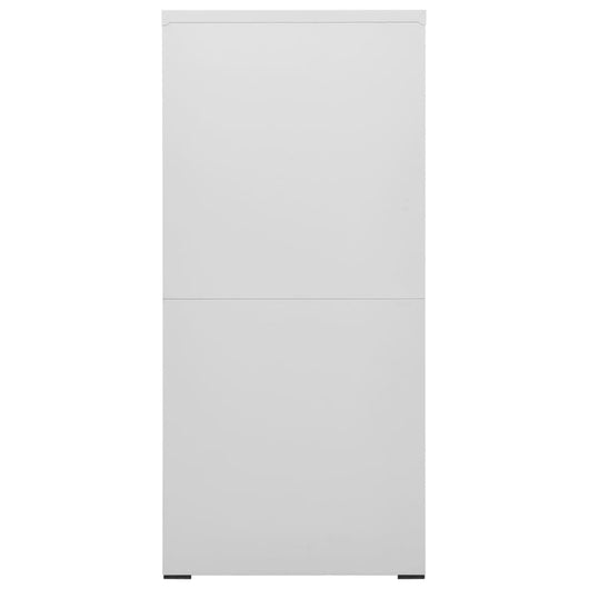 Armadio Classificatore Grigio Chiaro 46x62x133 cm in Acciaio 336279